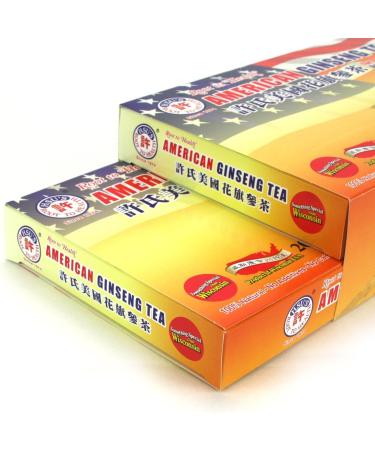 Hsu's Ginseng American Ginseng Tea 40ct | Cultivated in Marathon County Wisconsin | B000153R4A - Buy Online on GoSupps.com