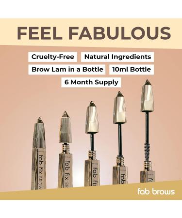 Fab Brows Fab Fix Brow Gel - 12-Hour Hold Eyebrow Setting Gel with Keratin and Biotin - Buy Online on GoSupps.com