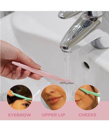 Fine Lines - Eyebrow Razor - Pack of 12 with Guarantee | Face Razors for Women Manual Shavers before Makeup | Eyebrow Shaper with Dermaplaning Razors for Face | Facial Hair Remover Multicolour Pack of 12 - Buy Online on GoSupps.com