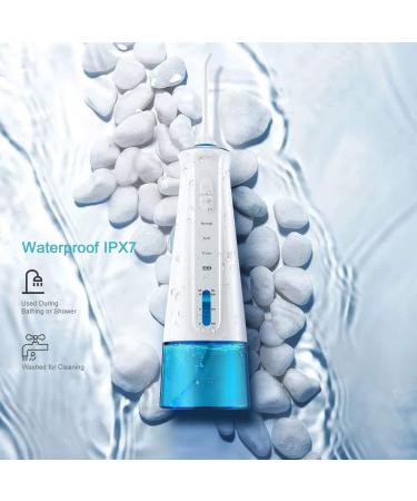 Portable Dental Oral Irrigator - 3 Modes 6 Jet Tips Rechargeable & Waterproof Teeth Cleaner | 300ml Detachable Reservoir - Ideal for Home & Travel - Buy Online on GoSupps.com