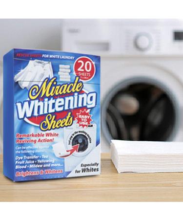 PMS 825012 Miracles White Clothes Booster - 20 Sheets | Powerful Stain Remover - Buy Online on GoSupps.com