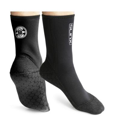 Dizokizo Neoprene Socks 3mm Neoprene Wetsuit Socks Thermal Anti-Slip for Men Women Snorkel Swimming Surfing Kayaking Diving Large