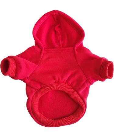 JECIKELON Winter Dog Hoodie Sweatshirt - Warm Coat for Small Dogs & Cats (Medium Y01-Red) - Perfect for Chihuahuas & Puppies - Buy Online on GoSupps.com