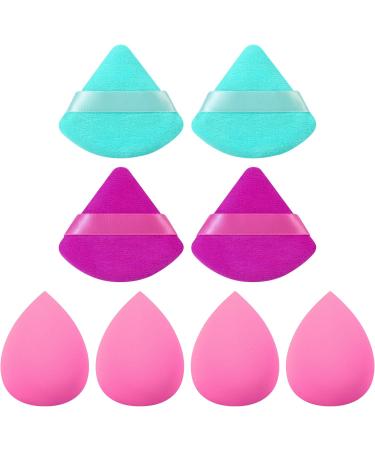 Freeman Puffs N' Stuff Powder Puffs + Liquid Sponges Set Makeup Blending Sponges & Powder Puffs For Foundation Concealer & Setting Powder Vegan & Cruelty Free 8 Count - Buy Online on GoSupps.com