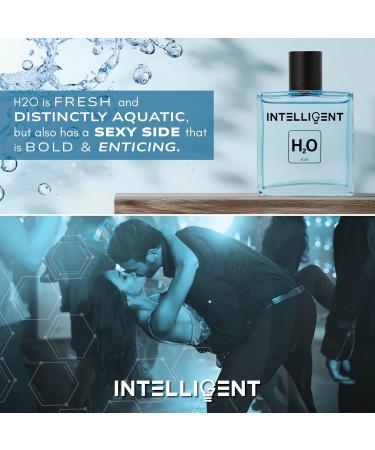 Intelligent H2O | Aquatic Bold and Refreshing | Eau de Parfum for Men | 3.4 Fl Oz (100 mL) - Buy Online on GoSupps.com