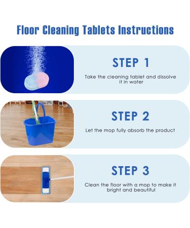 Xinjieda 40 Pcs Floor Cleaning Sheet Multifunctional Floor Cleaning Slice Antibacterial Floor Cleaner Scent Soluble Cleaner Tablets Deodorization Effervescent Tablets Concentrated Cleaning Tablets Powder Blue 40 - Buy Online on GoSupps.com