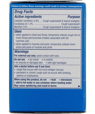 Vicks Vaporub Ointment 3.53 Oz (Pack of 3) - Soothing Relief for Cold and Flu Symptoms - Buy Online on GoSupps.com