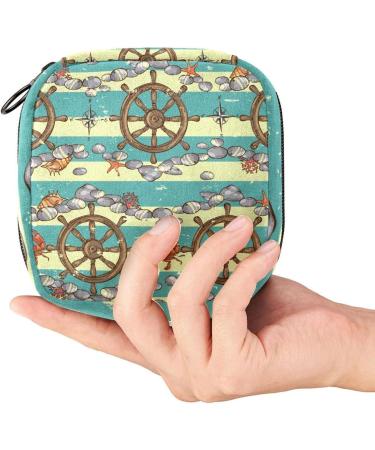 Navigation Rudder Sanitary Napkins & Menstrual Cup Bag - Storable Period Pocket for Women & Teenage Girls | International Shipping - Buy Online on GoSupps.com