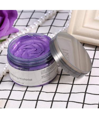 Filfeel Hair Color Wax 120g - Unisex Disposable Dye Ointment for DIY Hair Styling - Perfect for Halloween & Cosplay (Violet) - Buy Online on GoSupps.com