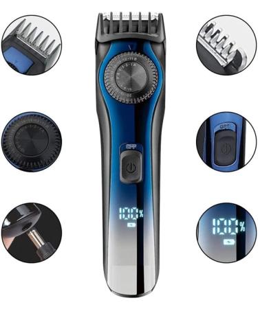 Professional Cordless Hair Clippers for Men - IPX6 Waterproof Titanium & Ceramic Blades 20 Speed Settings LCD Display - Perfect for Barbers & Home Use - Buy Online on GoSupps.com