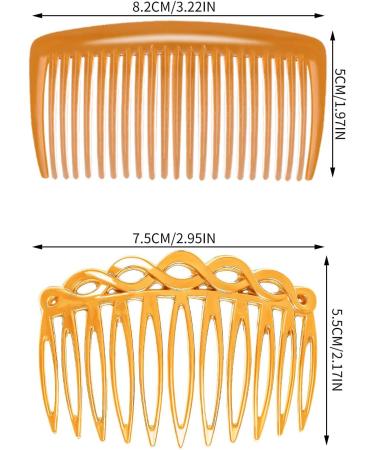 12Pcs Plastic French Twist Hair Combs Slides for Women and Girls - Decorative Hair Accessories, 11 and 23 Teeth - Buy Online on GoSupps.com