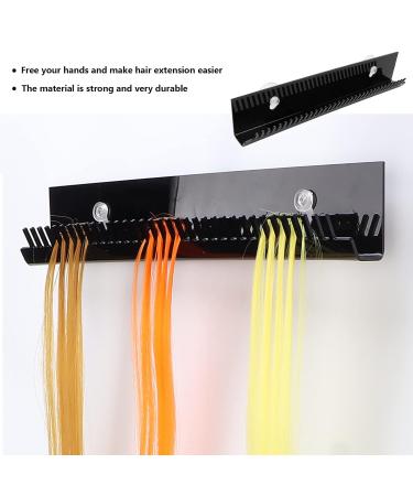 Professional Hair Extension Holder | U-Shape Suction Cup Wall Mount | Hair Color Display Tool for Salons - Buy Online on GoSupps.com