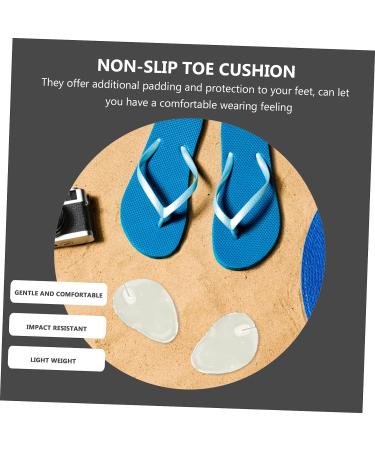 HEALEEP 4 Pairs Clear Silicone Gel Toe Post Pads - Toe Protectors for Big Toe Sandals - Buy Online on GoSupps.com