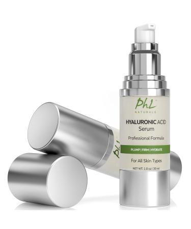 Hyaluronic Acid Serum for Face - Pure Anti-Aging Hydration with Vitamin C & E - Non-Greasy Paraben-Free - 1 fl oz - Buy Online on GoSupps.com