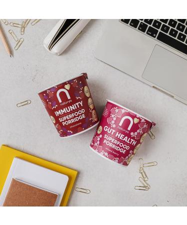 Naturya Mixed Berry Gut Health Superfood Porridge 12 x 55g - High Fiber, Calcium, Protein - Buy Online on GoSupps.com