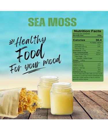 al badil Golden Sea Moss - Golden Sea Moss - 100% Natural Super Food - Source of Minerals and Benefits - Vitality - 100g - Buy Online on GoSupps.com