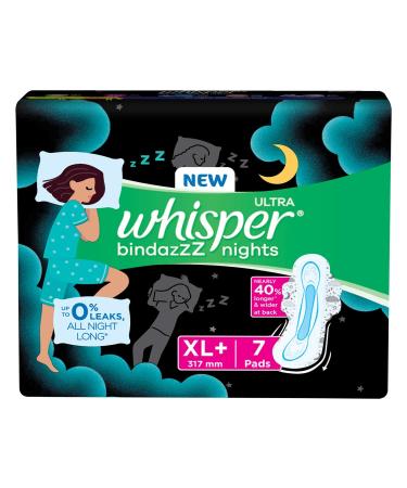 Whisper Ultra Overnight Sanitary Pads - 7 Pieces (XL Plus) - Buy Online on GoSupps.com