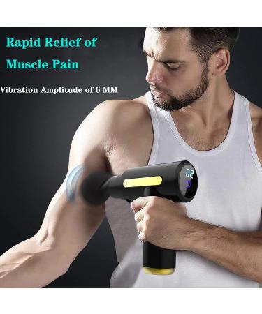 Shavingfun Mini Massage Gun - Portable Electric Muscle Massager with 6 Speeds & 4 Heads for Pain Relief - Ideal for Travel - Buy Online on GoSupps.com
