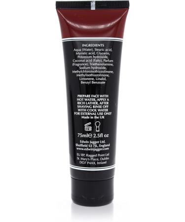Edwin Jagger SCSWT Sandalwood 99.9% Natural Shaving Cream 75ml - Premium Quality - Buy Online on GoSupps.com