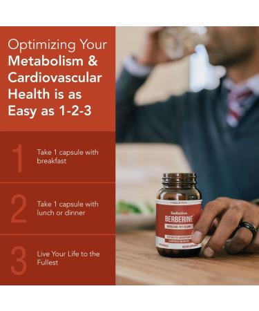 SoActive Berberine 550mg: 9.6X Higher Absorption Clinically Studied Optimized Phytosome | Supports Metabolism & AMPK Activation | Non-GMO Soy-Free | Clinically Validated Dose | 60 Servings - Buy Online on GoSupps.com