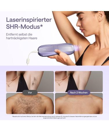 Ulike Air 10 IPL Hair Removal Device - Pain-Free Sapphire Ice Cooling Technology 4 Attachments for Face Armpits Legs & Body - Long-Lasting Results in Purple - Buy Online on GoSupps.com