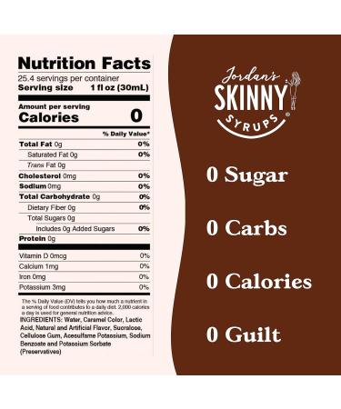 Jordan's Skinny Syrups Sugar Free Coffee Syrup Mocha Flavor Drink Mix Zero Calorie Flavoring for Chai Latte Protein Shake Food & More Gluten Free Keto Friendly 750mL - Buy Online on GoSupps.com