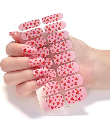 On Nail Polish Strips Glitter Starry Marble Semi Cured Gel Nail Polish Strips Gel Nail Stickers Full Nail Wraps on Nail Polish Strips Ze0235 - Buy Online on GoSupps.com