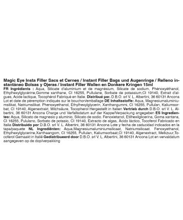 Instant Filler Effect Eye Serum 15ml - Anti-Wrinkle & Lifting for Dark Circles - Unisex - Made in Italy - Instant Results - Buy Online on GoSupps.com