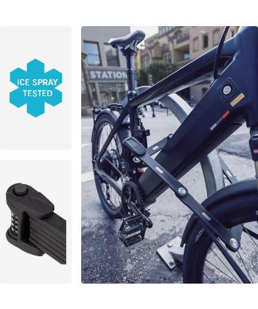 Buy Abus Bordo Combo 6100/90 Folding Bike Lock - Durable Hardened Steel Keyless Number Code Security Level 9 90cm - International Shipping Available - Buy Online on GoSupps.com