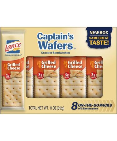 Lance Captains Wafers Crackers Grilled Cheese 8 Count (Pack of 3) - Buy Online on GoSupps.com