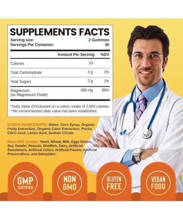 Calcium Citrate Gummies 1000mg & Magnesium Oxide Gummies 400mg Chewable Calcium Magnesium Supplements for Women & Men Bone Muscle Nerve Health - Buy Online on GoSupps.com