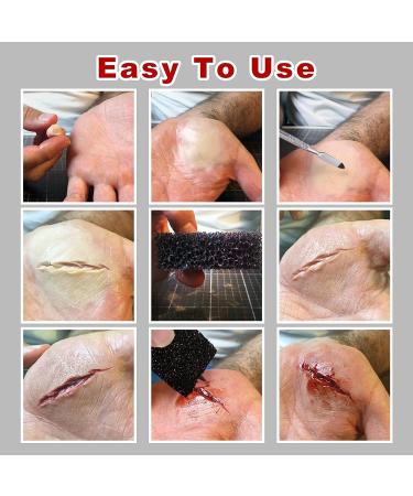 Yeweian Fake Blood Scar Wax SFX Makeup Kit - Halloween Stage Monster Zombie Vampire Special Effects - Coagulated Blood Gel - 50g - Buy Online on GoSupps.com