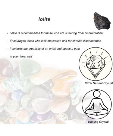 Lolite Raw Crystals Large 1.25-2.0 | Healing Stones for Tumbling, Cabbing, Decoration | Natural Rough Stones for Fountain, Wire Wrapping | Wicca & Reiki - Buy Online on GoSupps.com