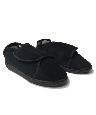 Original Wrapping Slippers with Custom Fitment - Anti-Slip and Comfortable with Gel Core Memory Foam and Bamboo Fiber - Orthopedic Rubber Sole - for Men and Women (Small/Medium) Small/Medium Black