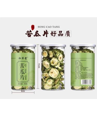 HQZM Natural Herbal Tea Healthy TeaDried Bitter Melon TeaBitter Melon Slices Fresh Farm Bitter Melon Tea 80g - Buy Online on GoSupps.com