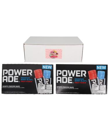 Powerade Popsicles Sports Freezer Pops Bars (Pack of 2, 32 Pops in total)
