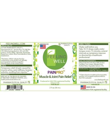 Feeling Well OTC PainPro 2oz Dropper - Muscle & Joint Pain Relief - Buy Online on GoSupps.com