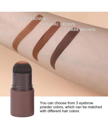 Eyebrow Stamp Kit Long Lasting Waterproof Eyebrow Powder Set Brow Stamp Shaping Kit Eyebrow Definer With 10 Reusable Eyebrow Stencils 2 Eyebrow Pen Brush - Hairline Shadow Powder Stick(Dark brown) - Buy Online on GoSupps.com