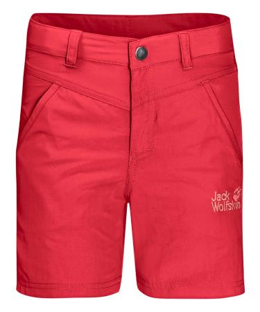 Jack Wolfskin Unisex-Youth Sun Shorts K 7-8 Years Tulip Red