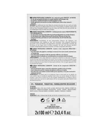 Eliminator Hair Color Remover + 3% Cream Oxide Developer 500ml | Gentle Formula for Safe Removal of Artificial Color Pigments | Paraben-Free & No Bleaching Agents - Buy Online on GoSupps.com