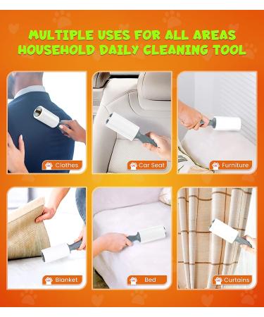 KONIZY Pet Hair Lint Roller Mega Value Set - 500 Sheets, 2 Handles, 5 Rollers - Portable Dog & Cat Hair Remover for Clothes, Furniture, Carpet - Extra Sticky Red Sheets - Buy Online on GoSupps.com