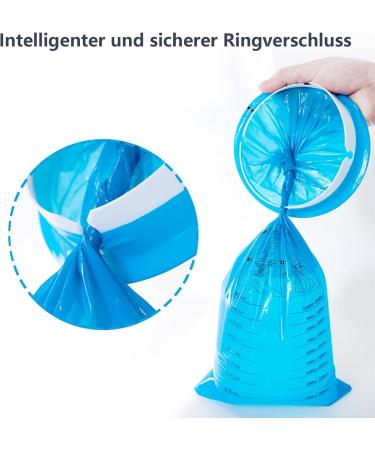 Hion Spitting Bags with Mouthpiece - 27 Premium Opaque Vomiting Bags for Travel Pregnant Women & Taxi Drivers - High-Density Comfort & Security - Buy Online on GoSupps.com