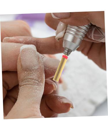 FOYTOKI Drill Bits for Nails Acrylic Drill Bits Nail Bits for Nail Drill Nail Drill Bit Safety Bits for Nail Drill Manicure Supplies Manicure Nail Bits Tungsten Steel Metal Nail Super Long - Buy Online on GoSupps.com