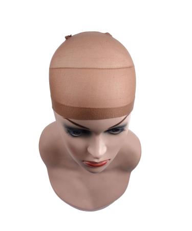 6 Pieces Hair Network Nylon TIG Caps for Wigs - Elastic & Breathable - Light Brown Wig Cap Set - Buy Online on GoSupps.com