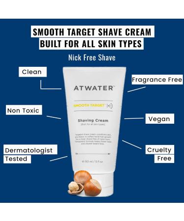 ATWATER Mens Shaving Cream - Pre-Shave & Shave Cream for Sensitive Skin 5 oz | Knick-Free Irritation-Free Protection - Ideal for International Shipping - Buy Online on GoSupps.com