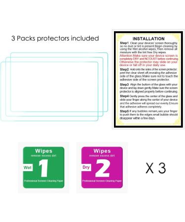 QIBOX Glass Screen Protector 3-Pack for Sony Alpha A6600 A6100 A6400 A6000 - Tempered Glass Anti-Scratch Cover - Ultra-Clear - Compatible with NEX-7 NEX-3N NEX-5 - Not for a6500/a5100 - Buy Online on GoSupps.com