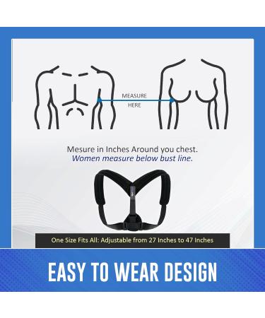 RiptGear Posture Corrector - Adjustable Back Brace for Women and Men with Shoulder Support - Buy Online on GoSupps.com