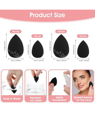 Buy Sibba 6Pcs Makeup Sponge Set Soft Blending Sponges for Foundation Cream & Powder Perfect Beauty Tools for Flawless Makeup | International Shipping Available - Buy Online on GoSupps.com