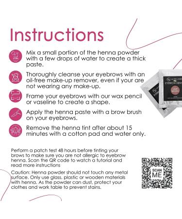 Marie-Jos & Co Light Brown Eyebrow Color Set - Vegan Henna DIY Kit for 10 Treatments - Naturally Color Your Brows! - Buy Online on GoSupps.com