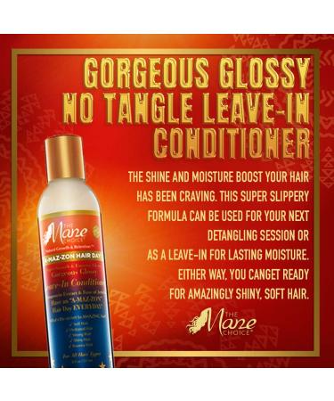 The Mane Choice A-MAZ-ZON Hair Day Gloss Leave-In Conditioner - Hydrating & Nourishing Formula with Biotin, Vitamins C, D, E - Buy Online on GoSupps.com